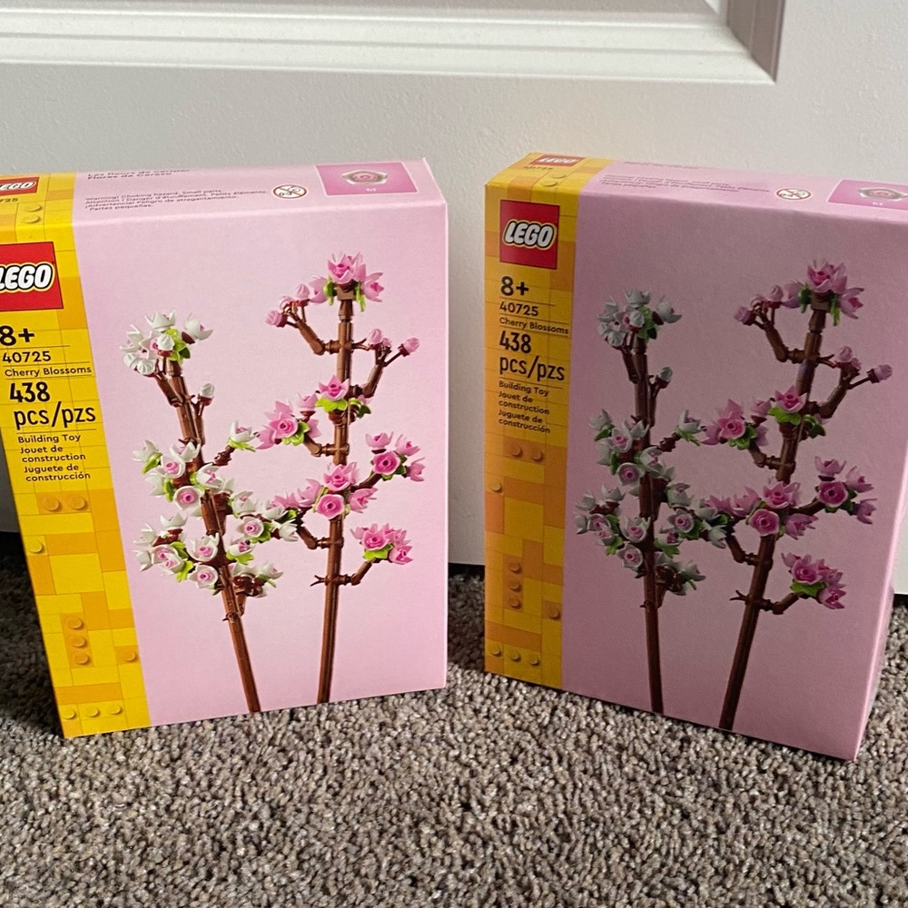 Set of TWO**Lego Cherry Blossoms-SEALED in box.
